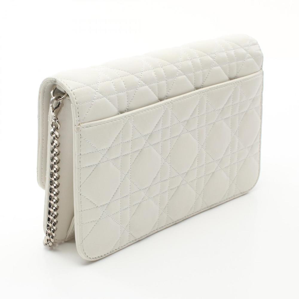 Dior  Miss Bag Leather Cannage Shoulder White